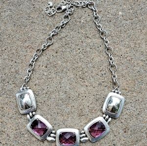 COPY - BRIGHTON Amethyst Colored Crystal Necklace